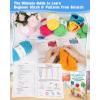 Katech Knitting Kit for Beginners-Learn to Knit Dishcloth-Beginner Knitting Kit for Adults with Knitting Book, Knitting Needles,Beginner Yarn, Yarn Needle, Craft Kits Gift (Beginner to Expert)(Colorful A)