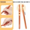 Katech Large Crochet Hook Set- 3PCS 15mm, 12mm, 10mm Aluminum Hooks for Chunky Yarn, Ergonomic Handle for Arthritic Hands