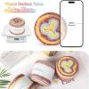 Katech Ombré Yarn for Crocheting-Gradient Cake Yarn-4x100g 60% Cotton 30% Acrylic 10% Wool-Ombré Multicolor Soft Rainbow Cotton Crochet Yarn for Scarves, Shawls, Blankets and Garments(G)(I)