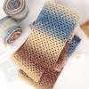 Katech Ombré Yarn for Crocheting-Gradient Cake Yarn-4x100g 60% Cotton 30% Acrylic 10% Wool-Ombré Multicolor Soft Rainbow Cotton Crochet Yarn for Scarves, Shawls, Blankets and Garments(G)(A)