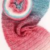Katech Ombré Yarn for Crocheting-Gradient Cake Yarn-4x100g 60% Cotton 30% Acrylic 10% Wool-Ombré Multicolor Soft Rainbow Cotton Crochet Yarn for Scarves, Shawls, Blankets and Garments(G)(M)