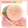 Katech Ombre Yarn for Crocheting Knitting-Gradient Cake Variegated Soft Yarn with Vibrant Colors,Multicolor-Perfect for Blankets, Scarves, Shawls and Garments (Color C)(Color C)