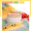 Katech Ombre Yarn for Crocheting Knitting-Gradient Cake Variegated Soft Yarn with Vibrant Colors,Multicolor-Perfect for Blankets, Scarves, Shawls and Garments (Color C)(Color B)