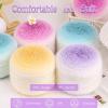 Katech Ombre Yarn for Crocheting-Large Skein of Gradient Yarn Cake-2 Pack of 190g/6.7 oz-71% Acrylic,29% Nylon- #4 Medium-Soft Knitting/Crochet Yarns for Star Blankets, Scarves, Shawls and Garments(B)(Color D)