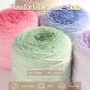 Katech Ombre Yarn for Crocheting-Large Skein of Gradient Yarn Cake-2 Pack of 200g/7.05 oz-80% Acrylic,20% Nylon- #4 Medium-Perfect for Star Blankets, Scarves, Shawls and Garments (A)(Color D)