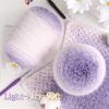 Katech Ombre Yarn for Crocheting-Large Skein of Gradient Yarn Cake-2 Pack of 200g/7.05 oz-80% Acrylic,20% Nylon- #4 Medium-Perfect for Star Blankets, Scarves, Shawls and Garments (A)(Color A)