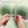 Katech Ombre Yarn for Crocheting-Large Skein of Gradient Yarn Cake-2 Pack of 200g/7.05 oz-80% Acrylic,20% Nylon- #4 Medium-Perfect for Star Blankets, Scarves, Shawls and Garments (A)(Color E)