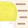 Katech Pure Cotton Yarn for Crocheting & Knitting–Soft Sport Weight CYC #2, 6 Skeins (50g Each, 300g Total), Ideal Crochet Yarn for Dishcloths, Baby Clothes, Socks, Lightweight Scarves（Soft White）(Soft Yellow)