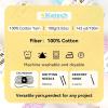 Katech Pure Cotton Yarn for Crocheting & Knitting–Soft Sport Weight CYC #2, 6 Skeins (50g Each, 300g Total), Ideal Crochet Yarn for Dishcloths, Baby Clothes, Socks, Lightweight Scarves（Soft White）(Beige A)