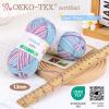 Katech Pure Cotton Yarn for Crocheting & Knitting–Soft Sport Weight CYC #2, 6 Skeins (50g Each, 300g Total), Ideal Crochet Yarn for Dishcloths, Baby Clothes, Socks, Lightweight Scarves（Soft White）(Ocean Aurora)