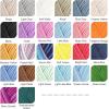 Katech Pure Cotton Yarn for Crocheting & Knitting–Soft Sport Weight CYC #2, 6 Skeins (50g Each, 300g Total), Ideal Crochet Yarn for Dishcloths, Baby Clothes, Socks, Lightweight Scarves（Soft White）(Ocean Aurora)