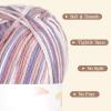Katech Pure Cotton Yarn for Crocheting & Knitting–Soft Sport Weight CYC #2, 6 Skeins (50g Each, 300g Total), Ideal Crochet Yarn for Dishcloths, Baby Clothes, Socks, Lightweight Scarves（Soft White）(Pastel Multi)