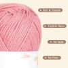 Katech Pure Cotton Yarn for Crocheting & Knitting–Soft Sport Weight CYC #2, 6 Skeins (50g Each, 300g Total), Ideal Crochet Yarn for Dishcloths, Baby Clothes, Socks, Lightweight Scarves（Soft White）(Nude Pink)