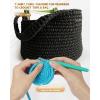 Katech T-Shirt Yarn in Pink for Crocheting, 4x100g/130yds Elastic Fabric Kit for Knitting & Hand DIY Projects, Home Decor(black)