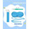 Katech T-Shirt Yarn in Pink for Crocheting, 4x100g/130yds Elastic Fabric Kit for Knitting & Hand DIY Projects, Home Decor(blue)