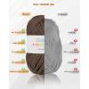 Katech T-Shirt Yarn in Pink for Crocheting, 4x100g/130yds Elastic Fabric Kit for Knitting & Hand DIY Projects, Home Decor(brown)