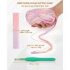 Katech T-Shirt Yarn in Pink for Crocheting, 4x100g/130yds Elastic Fabric Kit for Knitting & Hand DIY Projects, Home Decor(dark blue)