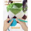 Katech T-Shirt Yarn in Pink for Crocheting, 4x100g/130yds Elastic Fabric Kit for Knitting & Hand DIY Projects, Home Decor(green)