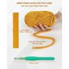 Katech T-Shirt Yarn in Pink for Crocheting, 4x100g/130yds Elastic Fabric Kit for Knitting & Hand DIY Projects, Home Decor(turmeric)
