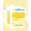 Katech T-Shirt Yarn in Pink for Crocheting, 4x100g/130yds Elastic Fabric Kit for Knitting & Hand DIY Projects, Home Decor(yellow)
