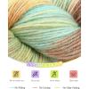 Katech Wool Yarn for Crocheting- 3 Pack 10.58oz/300g Cashmere Yarn- 52% Wool, 10% Cashmere, 38% Polyester, DK Weight Yarns #3-885 Yards Hand Dyed Yarns for Knitting Socks Sweater Shawl-Black Red(gradient E)