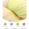 Katech Wool Yarn for Crocheting- 3 Pack 10.58oz/300g Cashmere Yarn- 52% Wool, 10% Cashmere, 38% Polyester, DK Weight Yarns #3-885 Yards Hand Dyed Yarns for Knitting Socks Sweater Shawl-Black Red(gradient F)