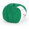 Katech 20 Skeins Cotton Yarn for Crocheting-55% Cotton 45% Acrylic-4 Medium (Worsted)-Super Soft Milk Cotton Yarn-Great Crochet and Knitting Starter Kit for Colorful Craft(Dark green)