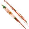 Katech 5mm Crochet Hooks with Floral Pattern-Elegant &Unique Crochet Needles-Longer Smooth Glide Crocheting Hook for Arthritic Hands, Beginners & Professional Ideal Crochet Gift(H)(5.5mm)
