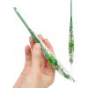 Katech 5mm Crochet Hooks with Floral Pattern-Elegant &Unique Crochet Needles-Longer Smooth Glide Crocheting Hook for Arthritic Hands, Beginners & Professional Ideal Crochet Gift(H)(4.0mm)