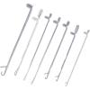 Katech 7 pcs Latch Crochet Hooks Sewing Needles DIY Weave Knitting Tools for Revamping Sweater or Socks