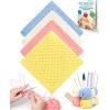 Katech Knitting Kit for Beginners-Learn to Knit Dishcloth-Beginner Knitting Kit for Adults with Knitting Book, Knitting Needles,Beginner Yarn, Yarn Needle, Craft Kits Gift (Beginner to Expert)(Colorful B)
