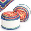 Katech Ombre Yarn for Crocheting Knitting-Gradient Cake Variegated Soft Yarn with Vibrant Colors,Multicolor-Perfect for Blankets, Scarves, Shawls and Garments (Color C)(Color A)