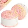 Katech Ombre Yarn for Crocheting Knitting-Gradient Cake Variegated Soft Yarn with Vibrant Colors,Multicolor-Perfect for Blankets, Scarves, Shawls and Garments (Color C)(Color C)