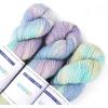 Katech Wool Yarn for Crocheting- 3 Pack 10.58oz/300g Cashmere Yarn- 52% Wool, 10% Cashmere, 38% Polyester, DK Weight Yarns #3-885 Yards Hand Dyed Yarns for Knitting Socks Sweater Shawl-Black Red(gradient C)