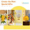 Katech 20 Skeins Cotton Yarn for Crocheting,Crochet Kit for Adults Advanced Learn to Crochet Floral Granny Square Kit