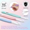 Katech 8 Pcs Inline Crochet Hooks Set, Ergonomic Non Slip Crochet Hook for Crocheting Beginners, Soft Grip Crochet Hooks for Arthritic Hands, Extra Deep Hook Crochet Needles 2.5mm-6mm(C-J)(8mm – 15mm)