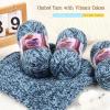 Katech Bulky Yarn for Crocheting-Soft Thick Yarn with Vibrant Colors-3 Pack of 3.52oz/100g-Acrylic-#4 Worsted (Medium)-Perfect for Blankets, Scarves, Shawls and Garments-(Ocean Breeze)(Ocean Breeze)
