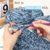 Katech Bulky Yarn for Crocheting-Soft Thick Yarn with Vibrant Colors-3 Pack of 3.52oz/100g-Acrylic-#4 Worsted (Medium)-Perfect for Blankets, Scarves, Shawls and Garments-(Ocean Breeze)(Ocean Breeze)