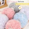 Katech Dreamy Yarn for Crocheting & Knitting-Super Soft Yarn with Colorful Spots-2 Pack of 142Yds/3.52Oz-44% Polyester 40% Nylon 13% Acrylic 3% Wool-Ideal for Blankets, Scarves, Shawls & Garments (A)