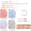 Katech Dreamy Yarn for Crocheting & Knitting-Super Soft Yarn with Colorful Spots-2 Pack of 142Yds/3.52Oz-44% Polyester 40% Nylon 13% Acrylic 3% Wool-Ideal for Blankets, Scarves, Shawls & Garments (A)