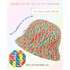 Katech Easy Crochet Kit for Beginners, Learn to Crochet Hat for Adults & Kids w/Step-by-Step Instructions-Complete Crocheting Kit for Real Starter-Ideal Gift(Rainbow)