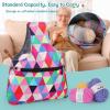 Katech Lightweight Travel Yarn Storage Bag – Portable Knit Wrist Bag for Holding Yarn, Crochet Hooks, Knitting and Crochet Supplies