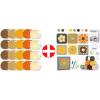 Katech 20 Skeins Cotton Yarn for Crocheting,Crochet Kit for Adults Advanced Learn to Crochet Floral Granny Square Kit