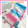 Katech Gradient Cake Yarn for Crocheting-Wool Knitting Yarn-Super Soft-2 Pack of 100g/3.52 oz-35% Plush Wool 30% Acrylic,35% Nylon- (Worsted)-Perfect for Blankets, Scarves, Shawls and Garments (D)