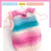 Katech Gradient Cake Yarn for Crocheting-Wool Knitting Yarn-Super Soft-2 Pack of 100g/3.52 oz-35% Plush Wool 30% Acrylic,35% Nylon- (Worsted)-Perfect for Blankets, Scarves, Shawls and Garments (D)