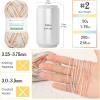 Katech 1OO% Ombre Cotton Yarn for Crocheting – 6 Pcs of 50g(1.76oz)/200m(218yd) – 2 Sport Weight Baby Yarn for Knitting, Fine Soft Multicolor Yarns for Baby Blankets, Afghans, Shawls, Dress, Hats (B)(Ice Cream)