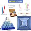 Katech Crochet Kit for Beginners Blanket, Granny Square Crochet Kits for Adults w/Step-by-Step Tutorials Learn to Crocheting Blanket Kit Knitting Kit