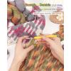 Katech Gradient Yarn for Crocheting Knitting- Color Wool Yarn-3x100g 38% Acrylic 52% Wool-Perfect for Scarves, Shawls-Gradient Brown + Orange(Brown + Orange)