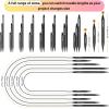 Katech Interchangeable Knitting Needles Set- Circular Knitting Needles Size 2.5, 4, 5, 6, 7, 8, 9, 10,11, Round Knittings Needle with 5 Cable for Beginners & Advanced Knit Sweater Sock, Blanket(2.15& 3.31&4.52IN)