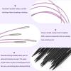 Katech Interchangeable Knitting Needles Set- Circular Knitting Needles Size 2.5, 4, 5, 6, 7, 8, 9, 10,11, Round Knittings Needle with 5 Cable for Beginners & Advanced Knit Sweater Sock, Blanket(4.53IN)